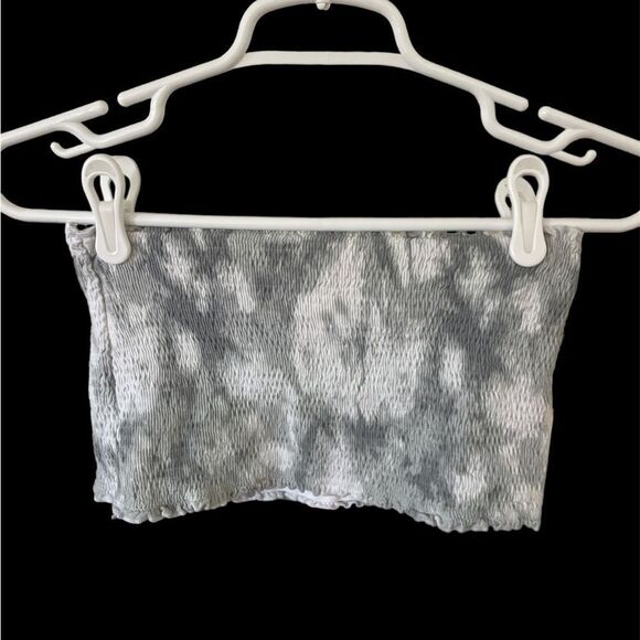 PINK Victoria's Secret Tops - PINK brand tube top - gray and white